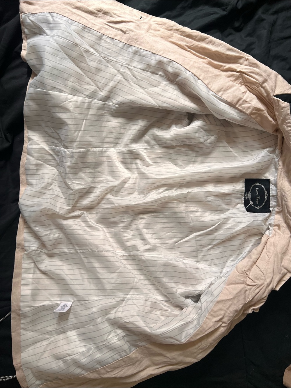 Love Tree Light Cream Single-Button Blazer - Picture 7 of 8